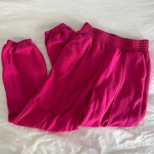 GIRLS HOT PINK SWEATPANTS